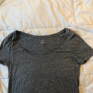 Loft gray scoop neck t-shirt